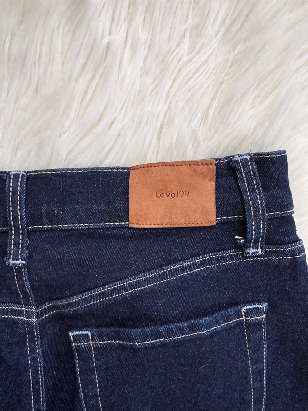 Level 99 Dark Blue Wide Leg Jeans Size 29 - Picture 6 of 13